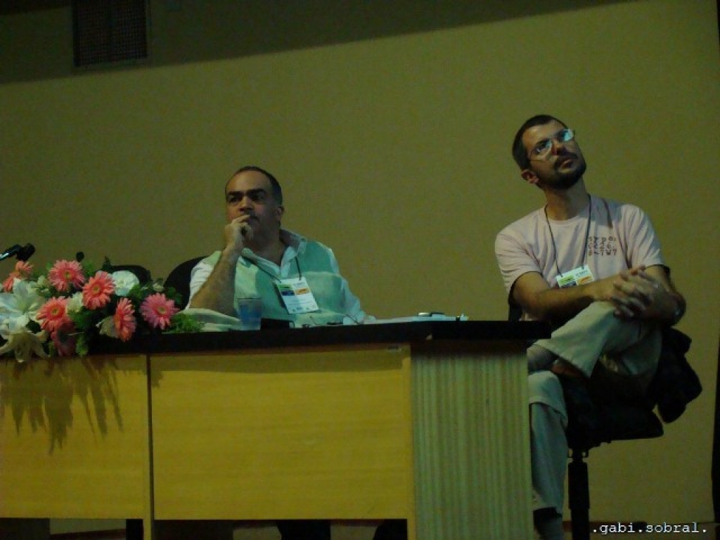 Fernando Novas and Cesar Schultz during the VI SBPV, Ribeir&atilde;o Preto (2008)